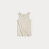 Beige tank top on a white background